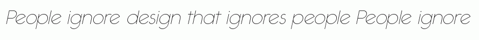 Ealing thin italic