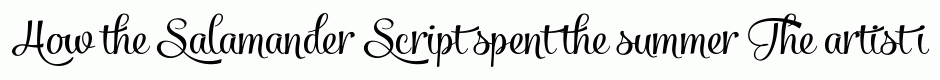 Salamander Script