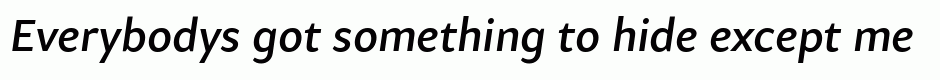 Samo Sans Pro Medium Italic