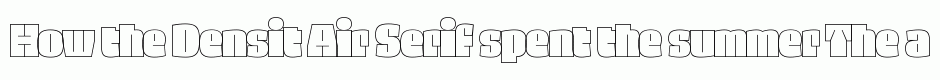 Densit Air Serif
