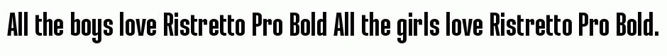 Ristretto Pro Bold