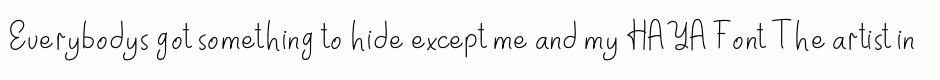 HAYA Font