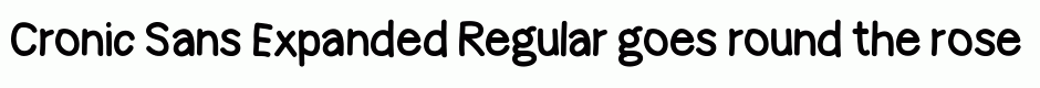 Cronic Sans Expanded Regular