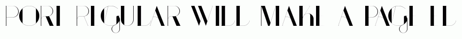 Port Regular
