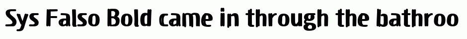 Sys Falso Bold