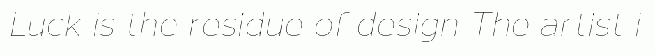 Nauman Thin Italic