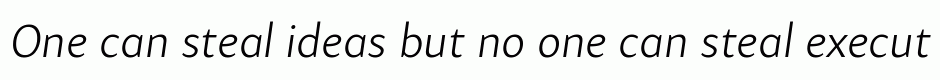 Samo Sans Pro Light Italic