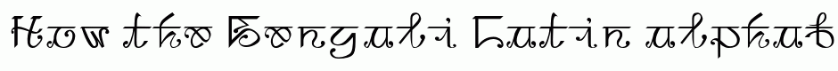 Bengali-Latin alphabet mix
