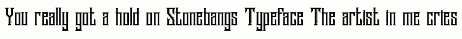 Stonebangs Typeface