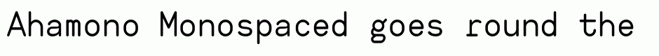 Ahamono Monospaced