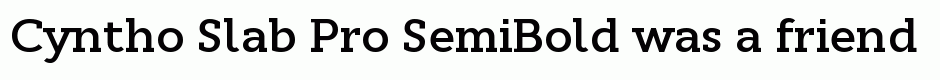 Cyntho Slab Pro SemiBold