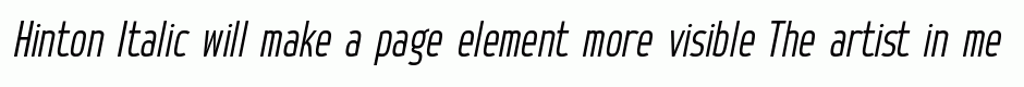Hinton Italic
