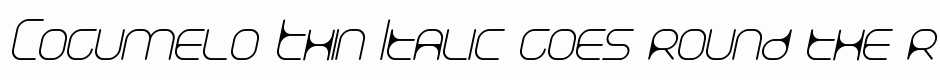 Cogumelo Thin Italic