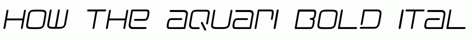 Aquari Bold Italic