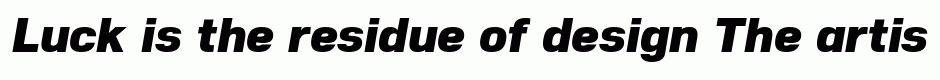 Nuber Black Italic