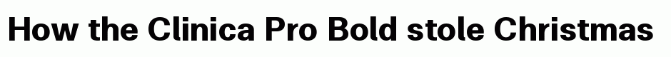 Clinica Pro Bold