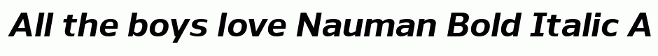 Nauman Bold Italic