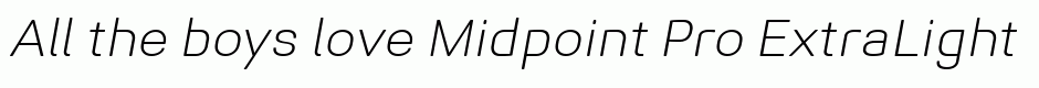 Midpoint Pro ExtraLight Oblique