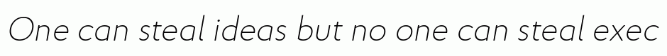 Proba Pro ExtraLight Italic