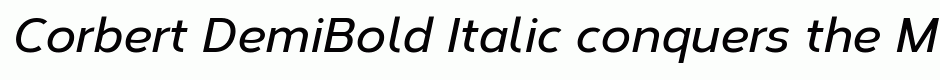 Corbert DemiBold Italic