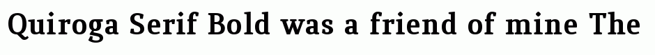 Quiroga Serif Bold