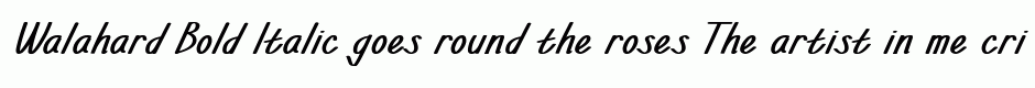 Walahard Bold Italic