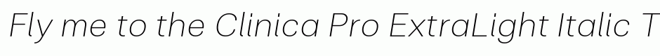 Clinica Pro ExtraLight Italic