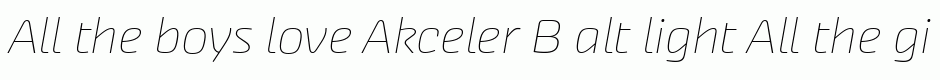 Akceler B alt light