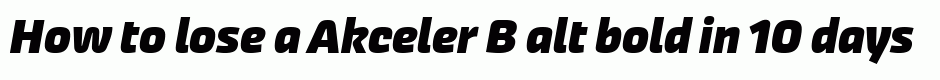 Akceler B alt bold