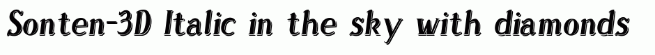 Sonten-3D Italic