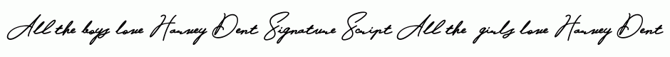 Harvey Dent Signature Script