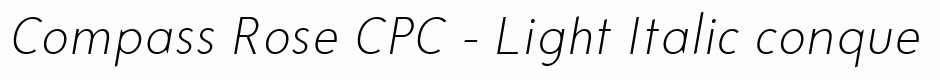 Compass Rose CPC - Light Italic