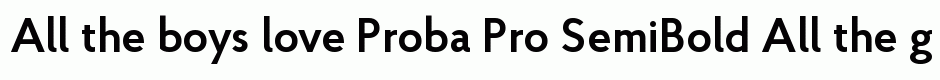 Proba Pro SemiBold