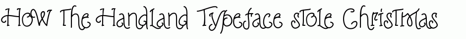Handland Typeface