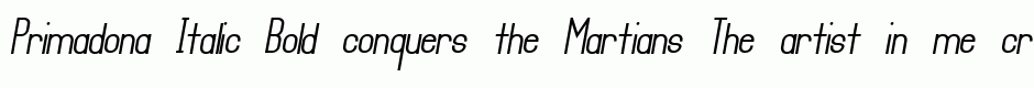 Primadona Italic Bold