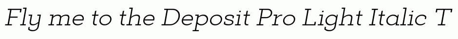 Deposit Pro Light Italic