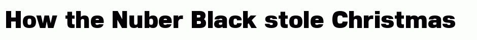 Nuber Black