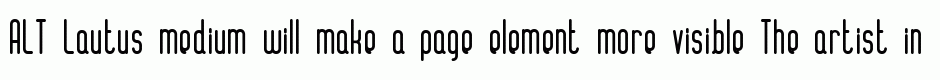 ALT Lautus medium