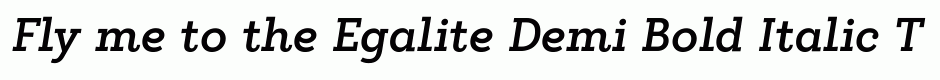Egalite Demi Bold Italic
