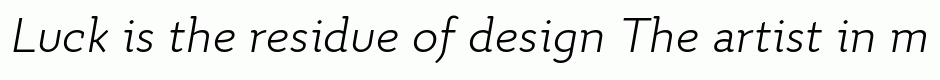 Quiza Pro Light Italic