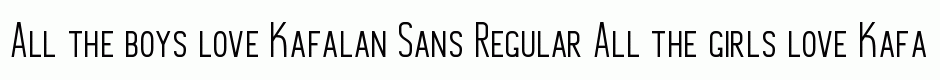 Kafalan Sans Regular