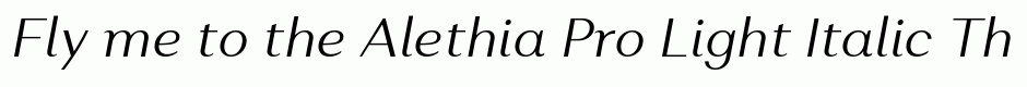 Alethia Pro Light Italic