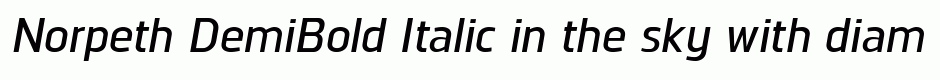 Norpeth DemiBold Italic