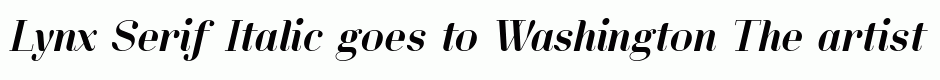 Lynx Serif Italic