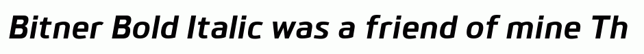 Bitner Bold Italic