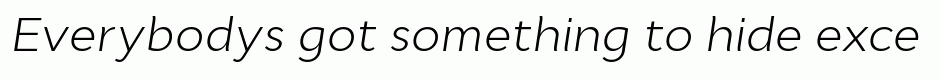 Cyntho Pro Light Italic