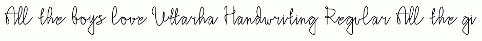 Uttarha Handwriting Regular