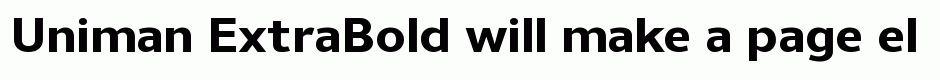 Uniman ExtraBold