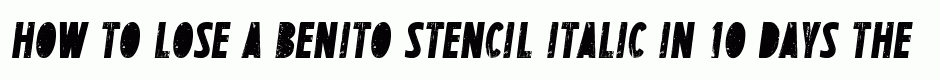 BENITO Stencil italic