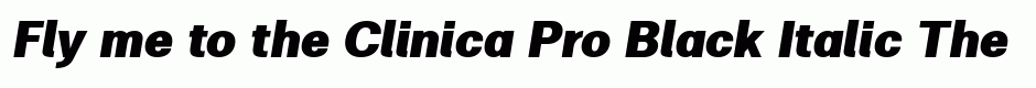 Clinica Pro Black Italic